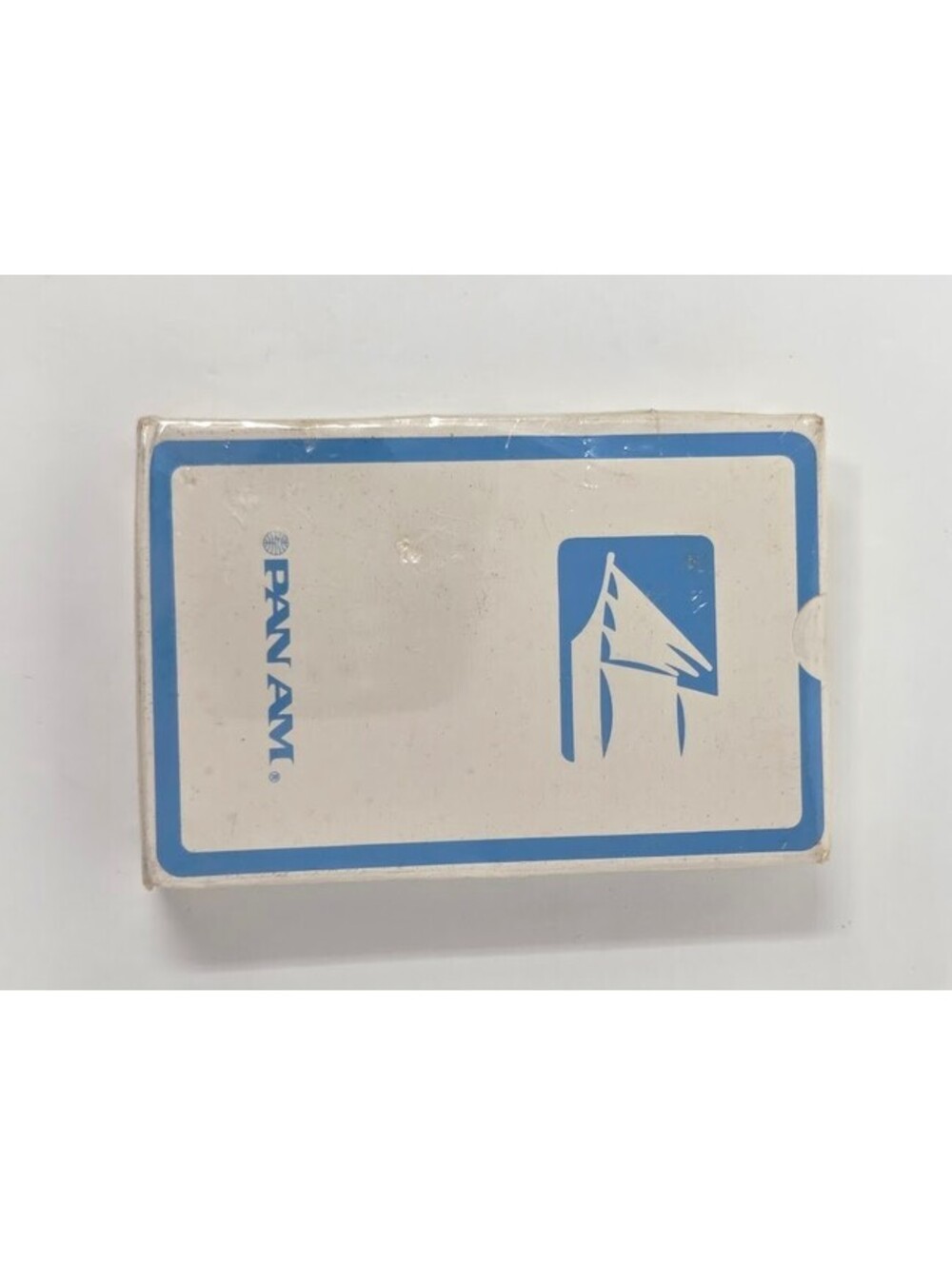 Vintage Pan Am Airline Promotional Playing Cards Blue Logo Sealed Card Deck Box